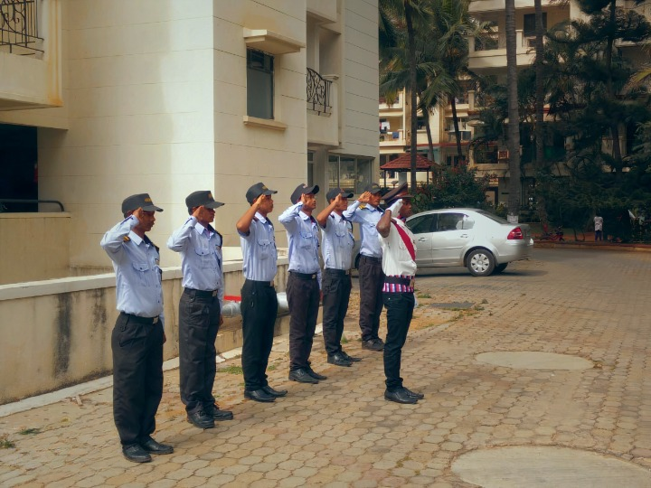 Guard Saluting